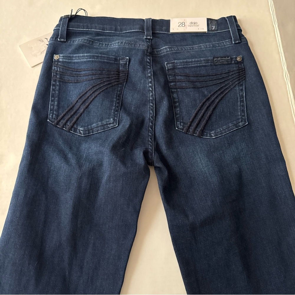 7 For All Mankind Dojo Original Trouser Jeans 28 BBLS #458920 BIN01 NWT - Picture 7 of 7